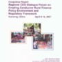 DC11.02-0003 : เอกสาร Apraca completion Report Regional CEO Dialogue Forum on Creating Conducive Rural Finance Policy Environment and Regulatory Framework